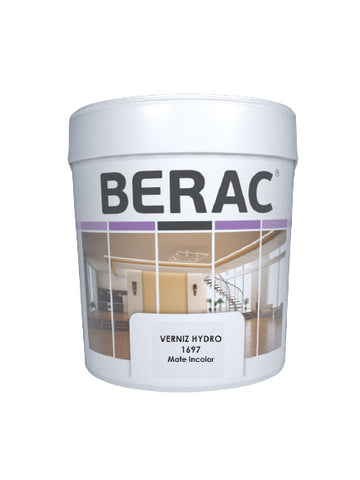 BERAC - Verniz Hydro 1697 mate p/int. incolor
